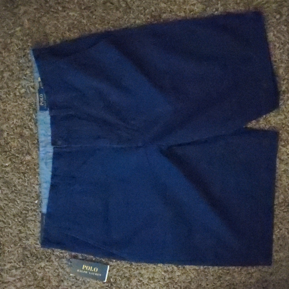 Brand New, never worn Men's polo Ralph Lauren blue shorts (size 36)